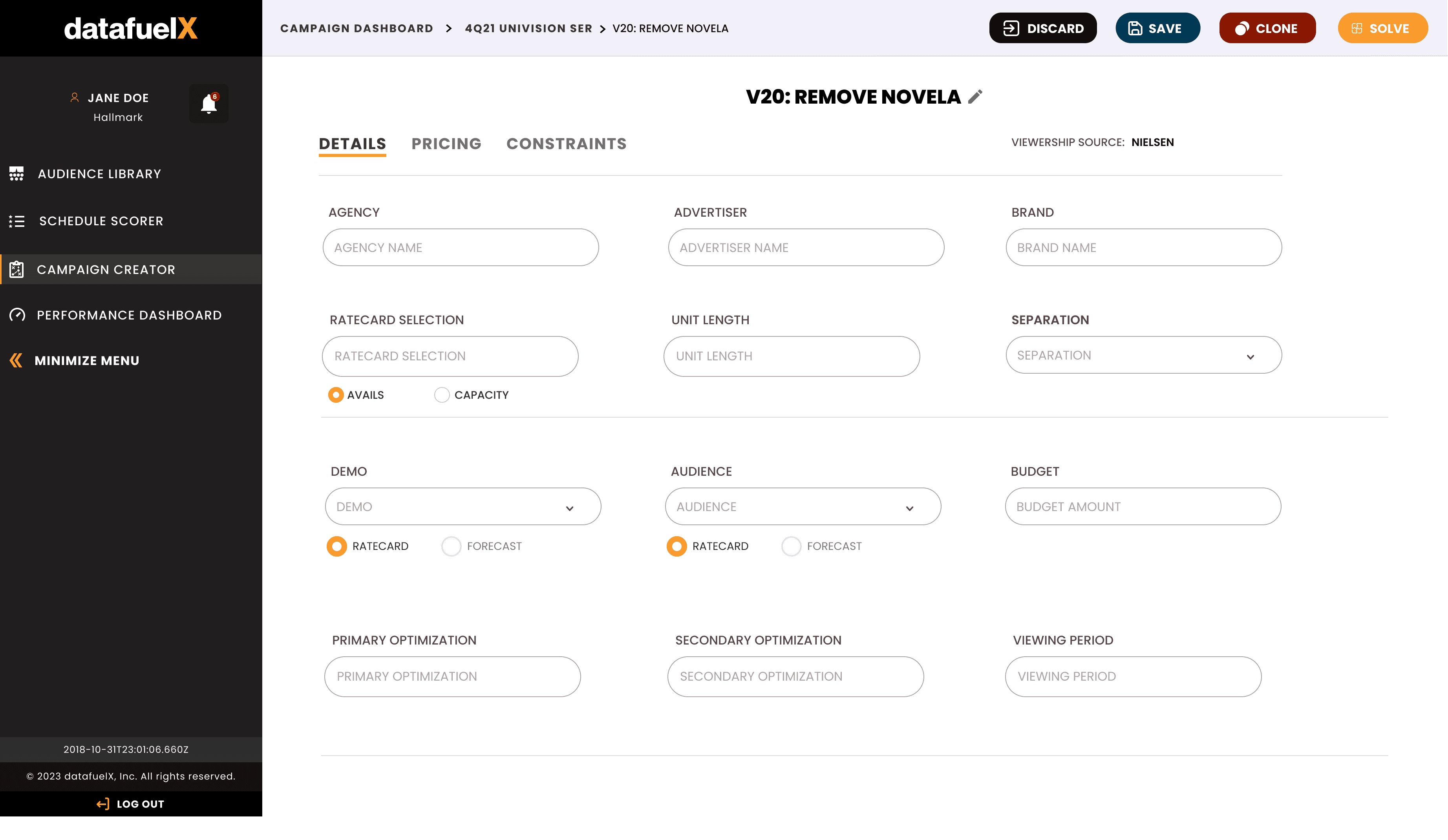 Demo Data Insights overview